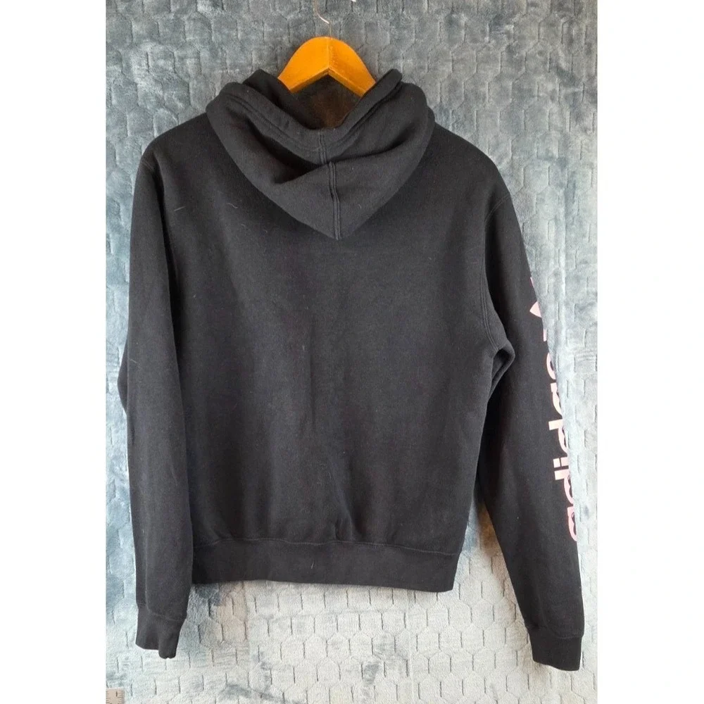 Adidas OG Heart Box Hoodie Men's Small‎ Black Sweatshirt Trefoil Logo HC1794